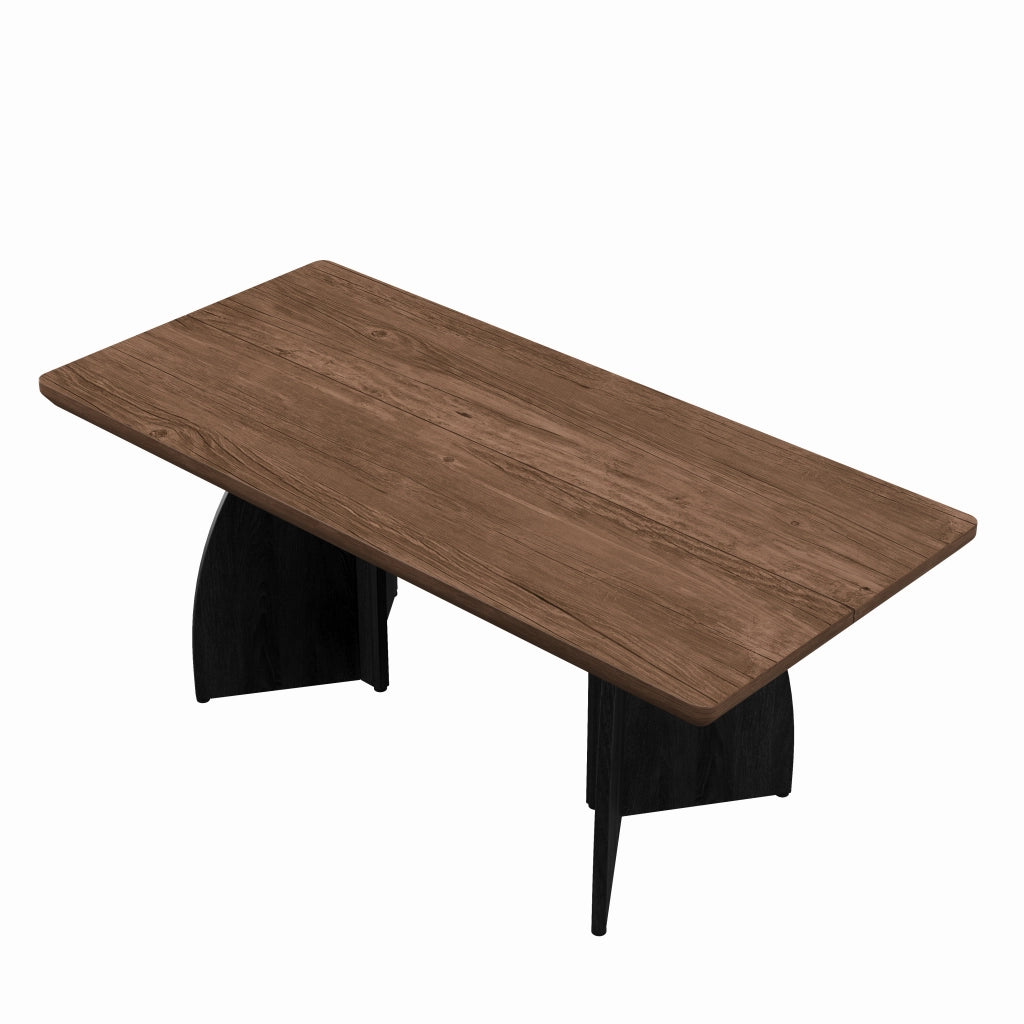 Tavolo da pranzo 160x80 cm in MDF noce