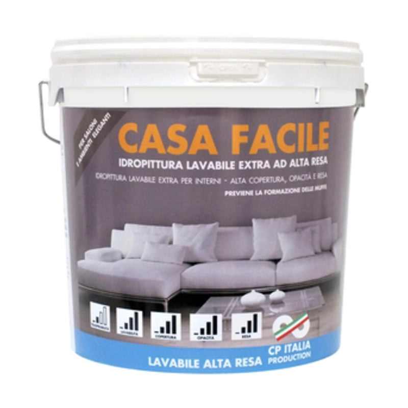 IDROPITTURA SUPERLAVABILE CASA FACILE  5 L  1 PZ