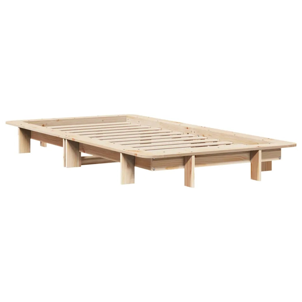 Letto senza Materasso-Struttura Letto 90x200 cm in Legno Massello di Pino 192810