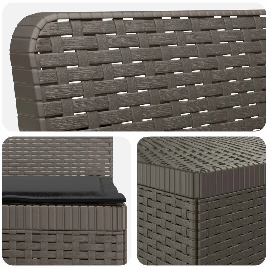 Divano da Giardino 5 Posti con Cuscini Stile Rattan PP 3444047
