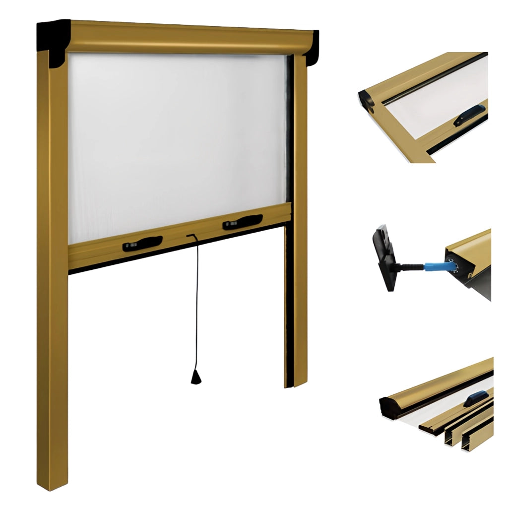 ZANZARIERA IRS OPERA 120X160 CM VERTICALE MARRONE