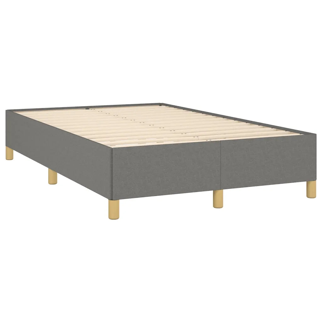 Letto matrimoniale | Letto per adulti | Giroletto senza Materasso Grigio Scuro 120x190 cm in Tessuto