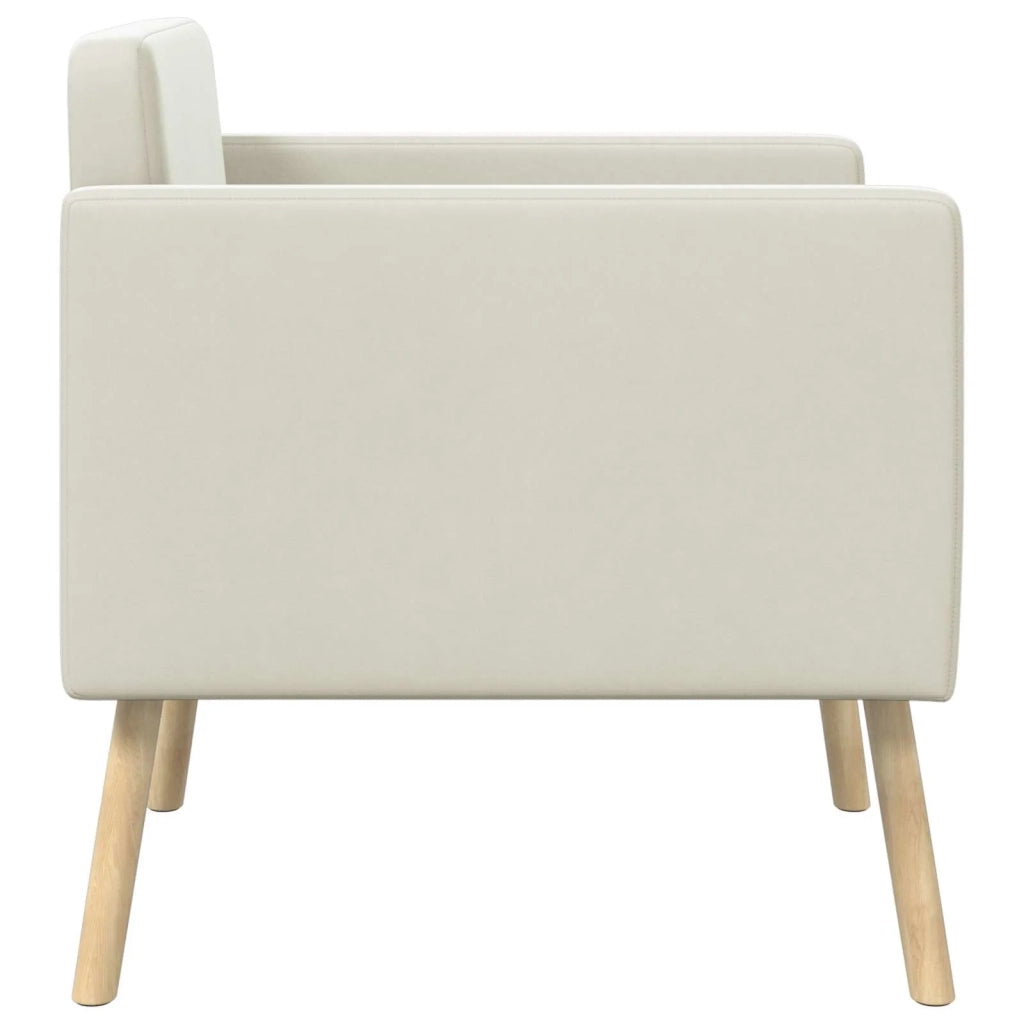 Poltrona decorativa Crema Velluto 42044803