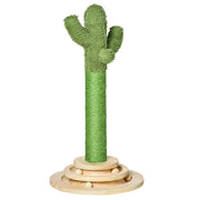 Tiragraffi a Colonna Cactus 60cm ¨C Xylo ¨C Sisal con Piattaforma e Palla Gioco Verde