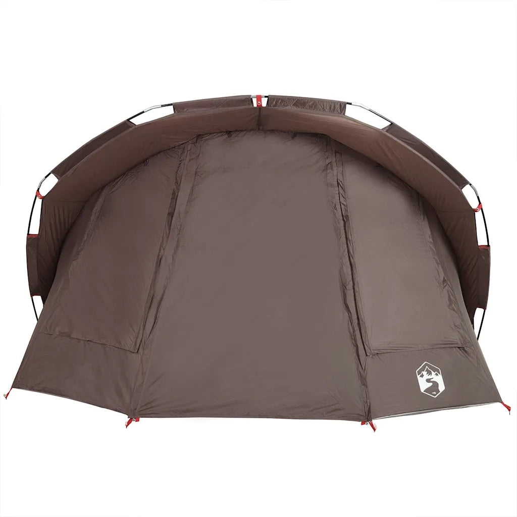 Tenda da Pesca per 5 Persone Marrone Impermeabile