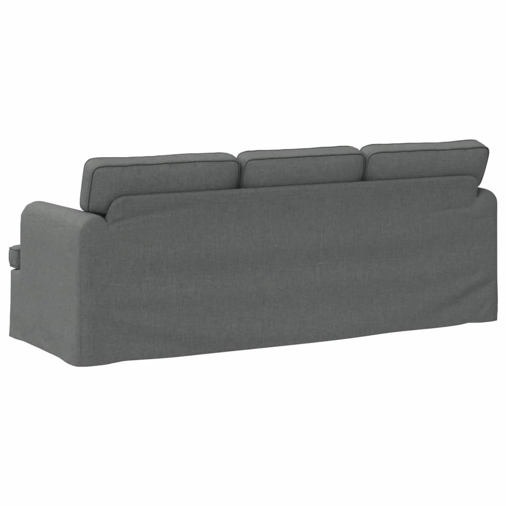 Divano Grigio scuro 201 x 80 x 85 cm Tessuto 42024498