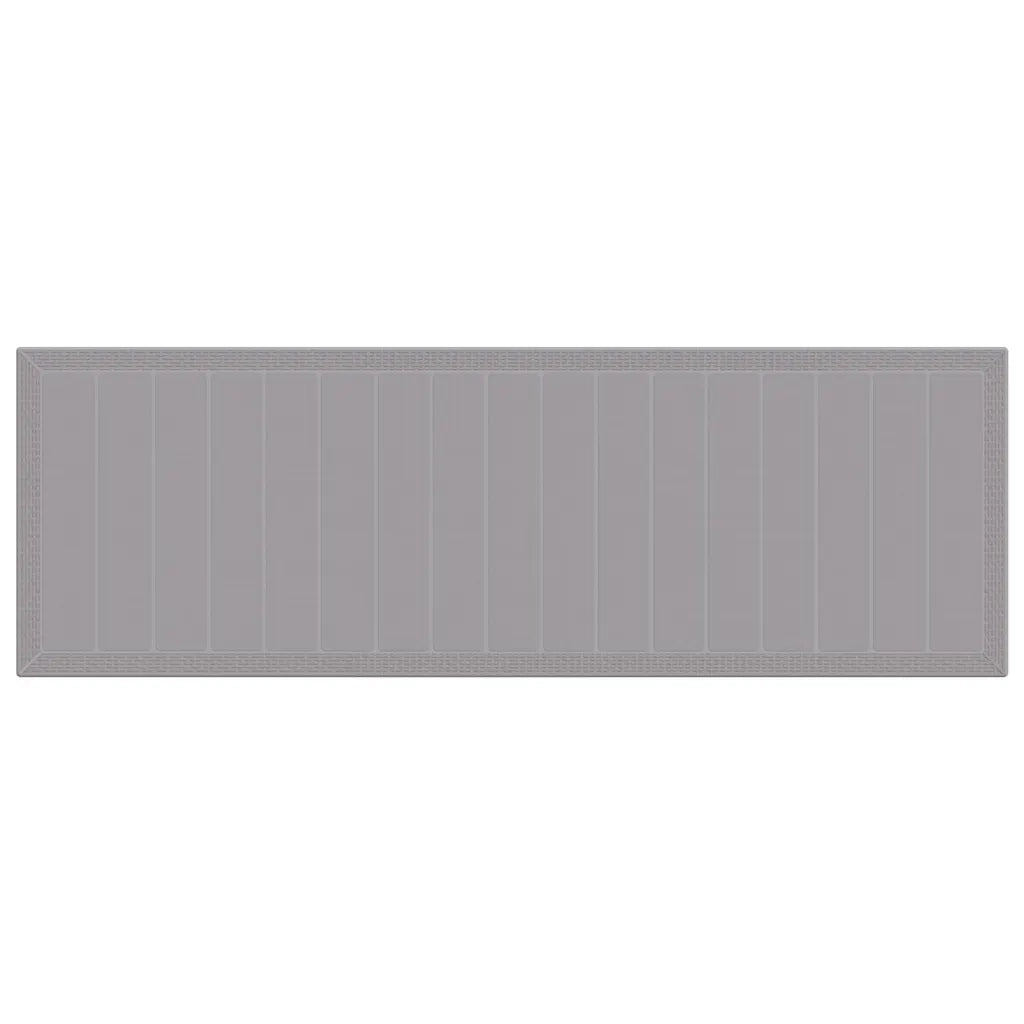 Set da Pranzo per Giardino con cuscino 13 pcs Grigio chiaro