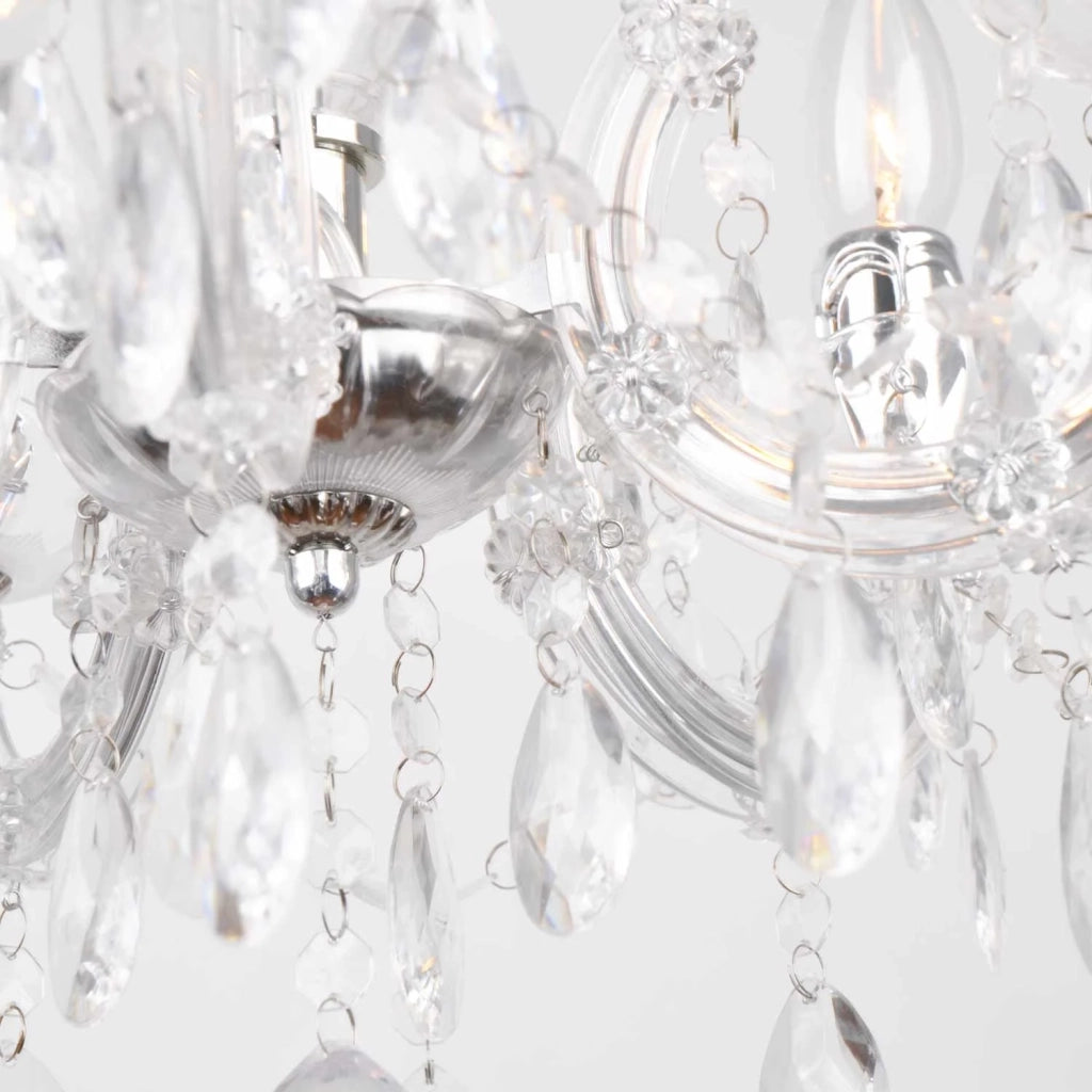 LÚZETE - LAMPADA DA SOFFITTO 5 LUCI NICOLA TRASPARENTE