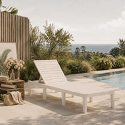 White Plastic Sun Lounger