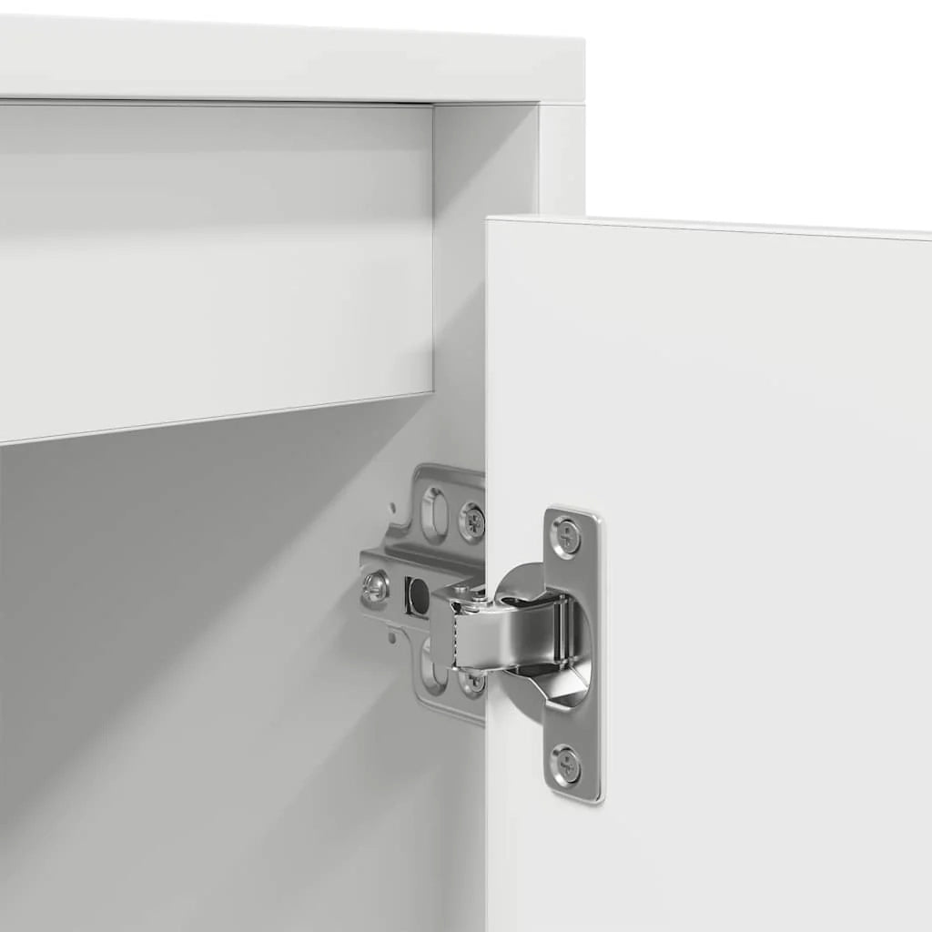 Mobile porta TV contemporaneo con ampio spazio di archiviazione soggiorno 188,5 x 41 x 50 cm in legno ingegnerizzato bianco 02_0055826