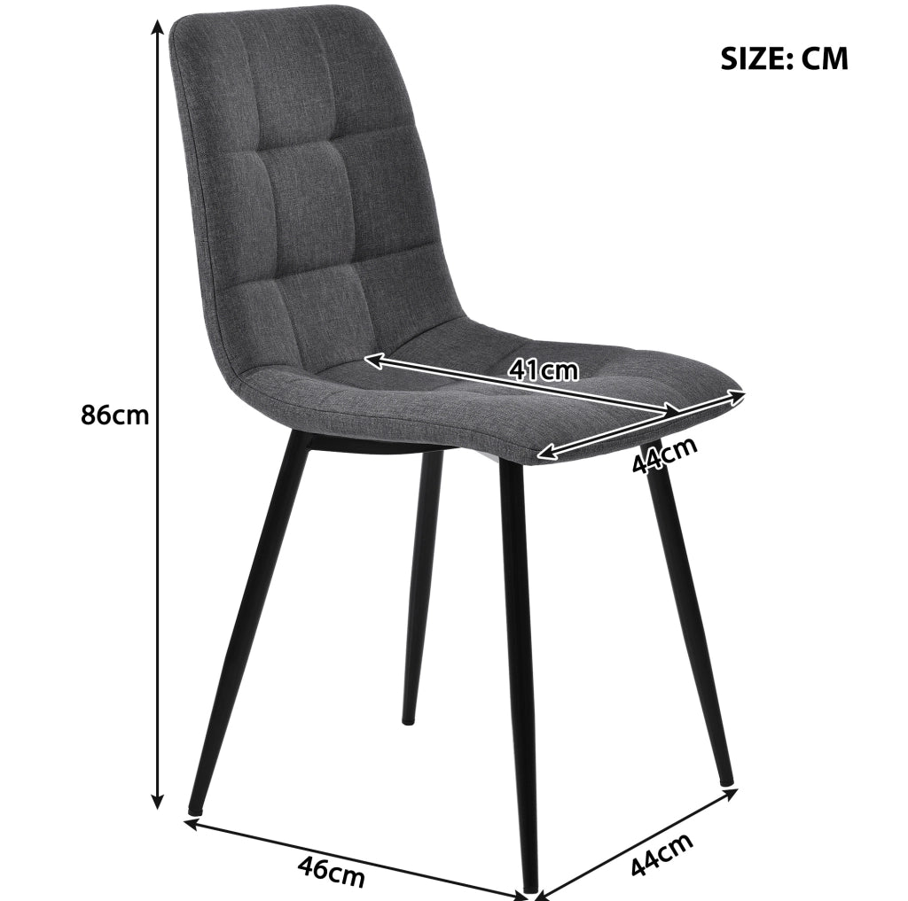 Set da pranzo moderno con tavolo e 4 sedie