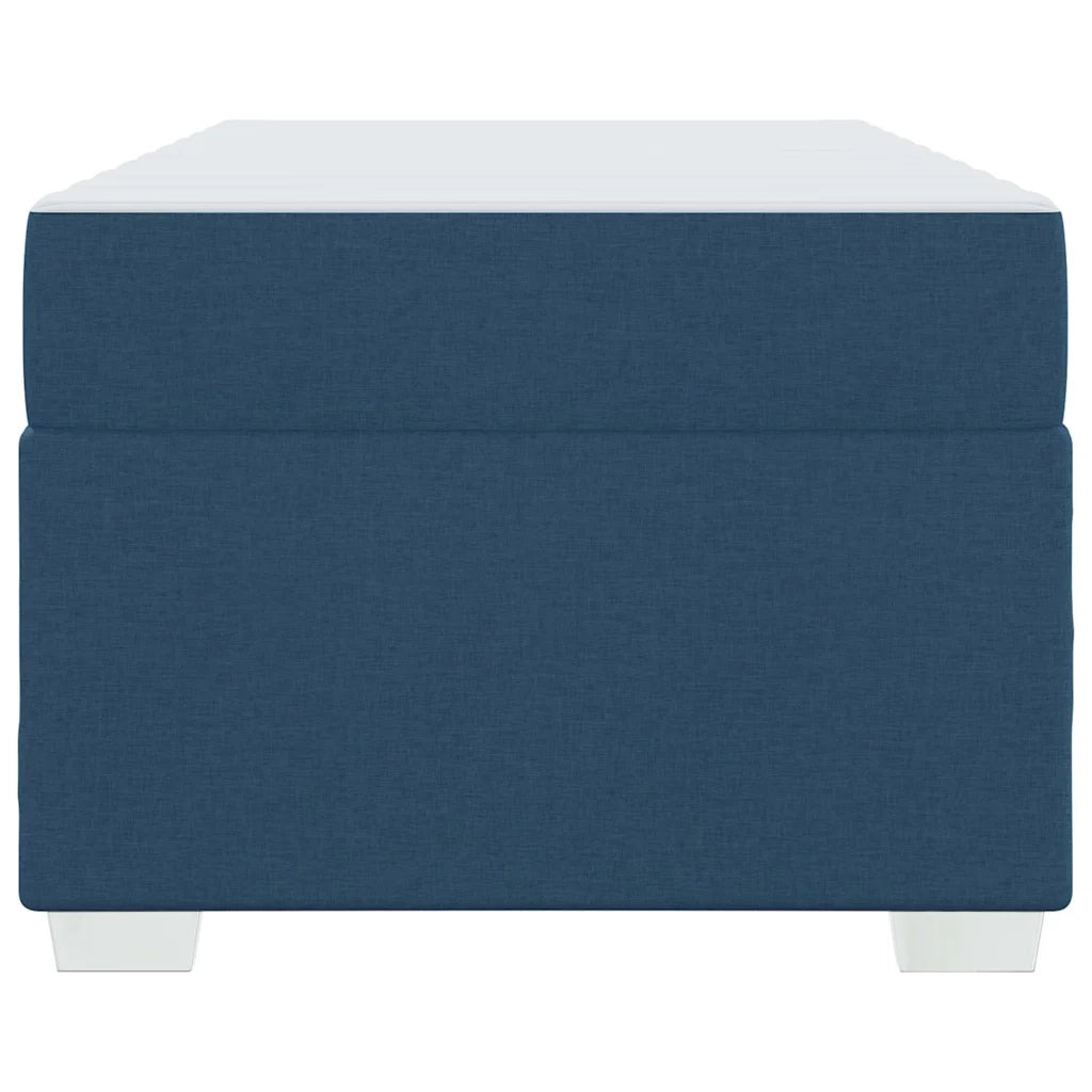 Struttura del letto con materasso Blu 90 x 200 cm Tessuto