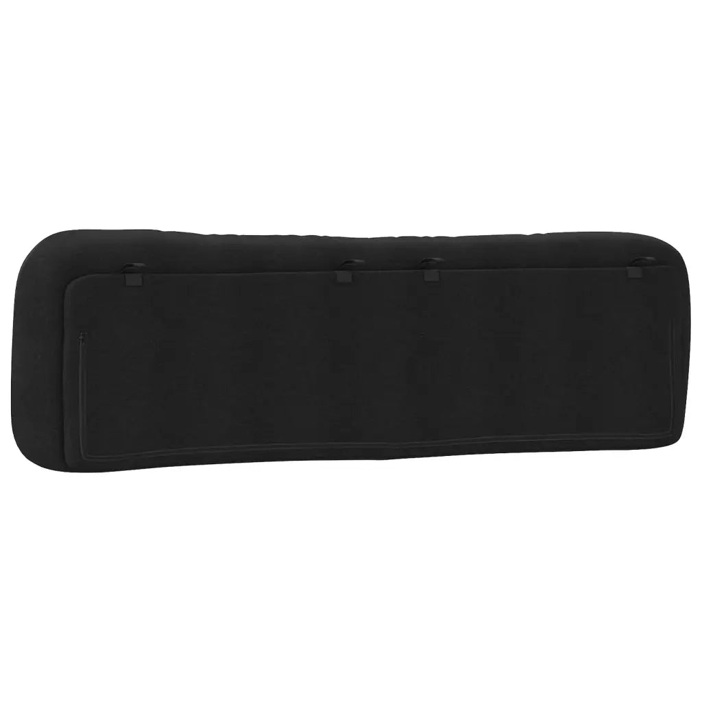 Coussin de tête de lit Hvar noir 180 cm tissu