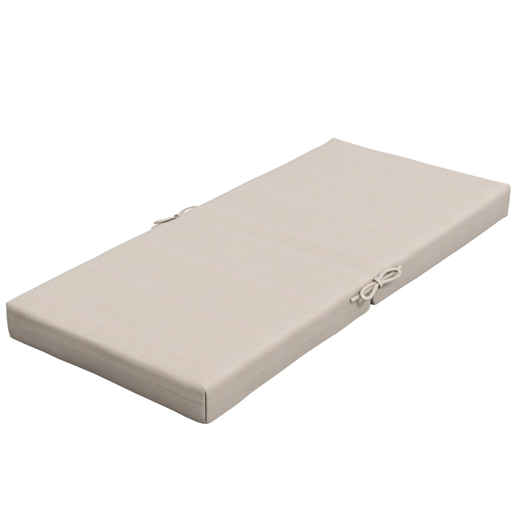 Cuscini per Sedia Esterno con Cinturini ¨C Minimal ¨C Beige 112x51 cm