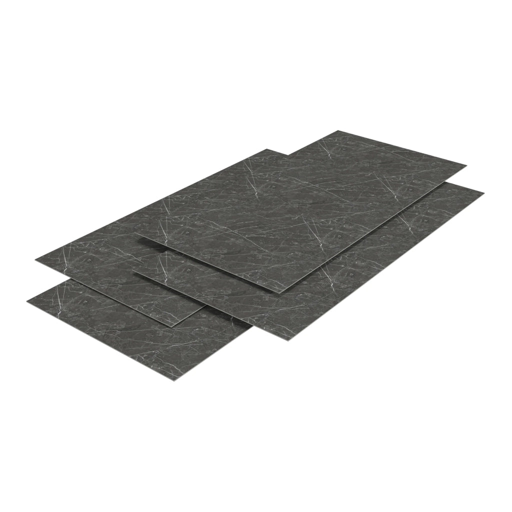 Set di 4 pannelli da parete decorativi 120 x 60 cm marmo nero 03_0010659