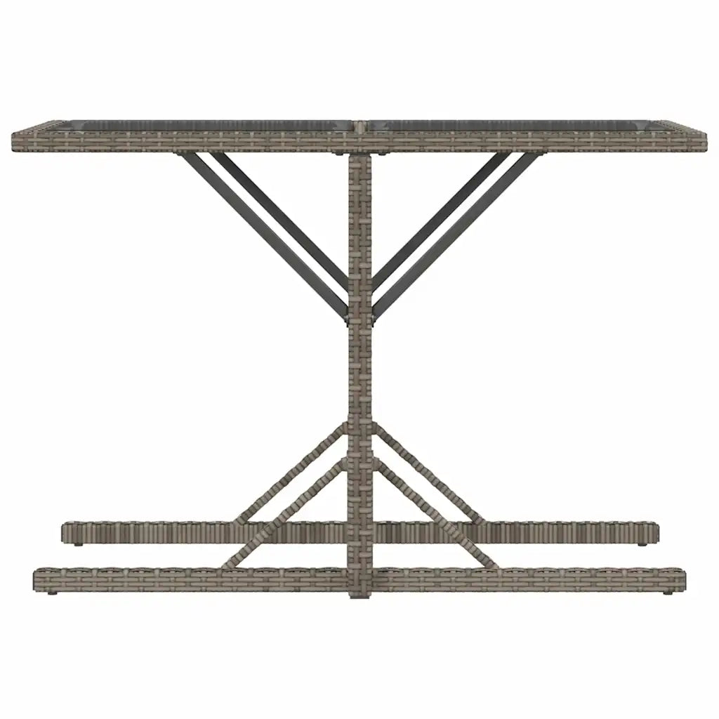 Set da Bistrò 3 pz con Cuscini Grigio in Polyrattan 365064