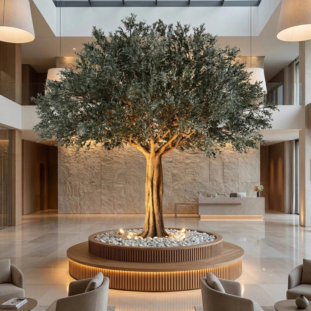 Oviala - Olivo artificiale premium 360 cm verde