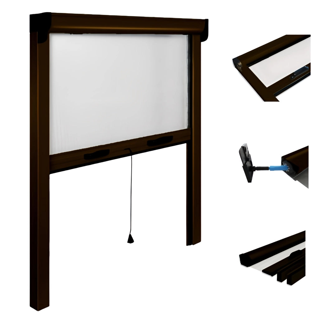 ZANZARIERA IRS OPERA 120X160 CM VERTICALE MARRONE