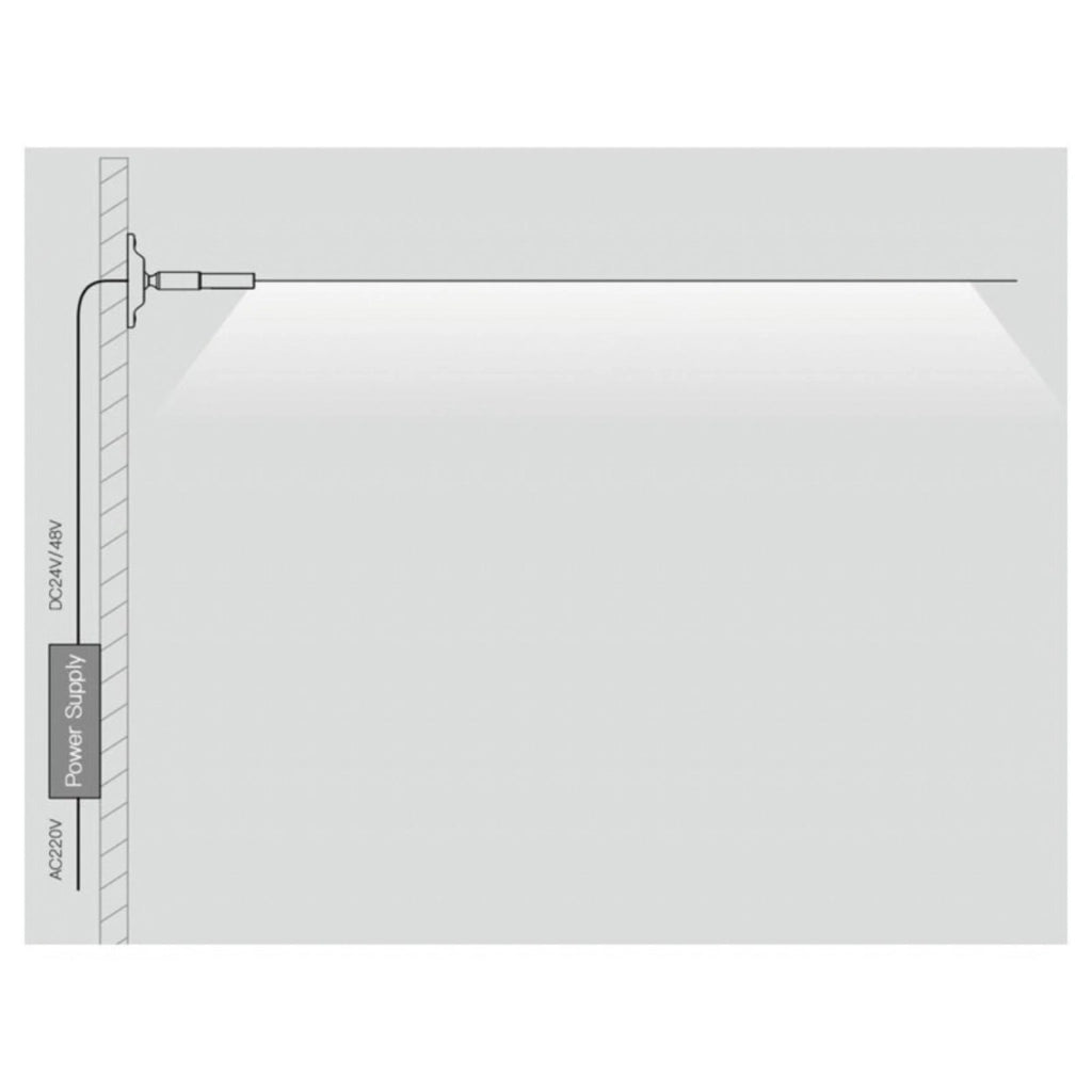 Sistema Illuminazione Cavi Tesi StarLine - Banda in Acciaio 25 Metri StarLine per Sistema Illuminazione Cavi Tesi, Profilo 16mm Spessore 0,5mm per Strisce LED (Bianco)