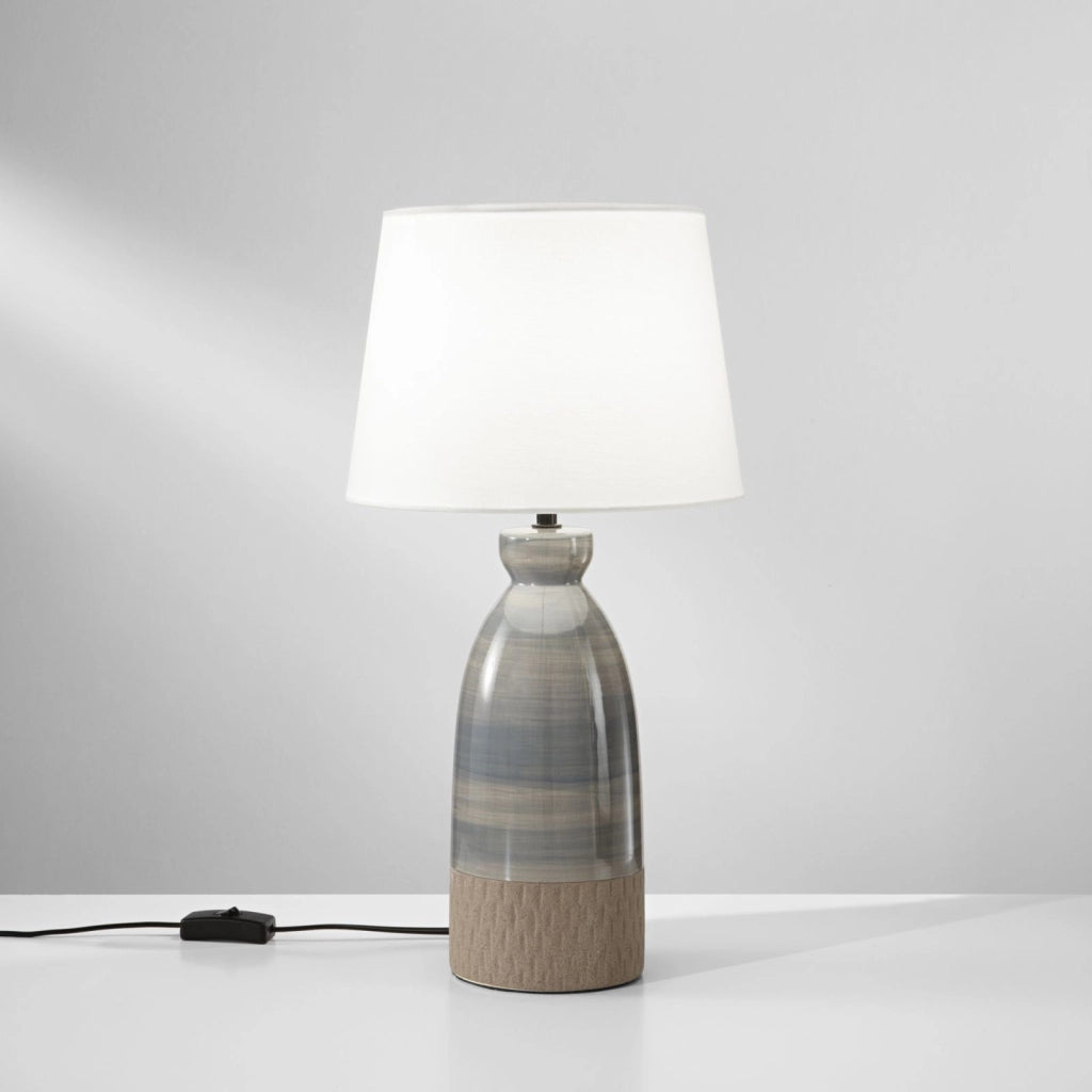 LAMPADA DA TAVOLO NAVAJO E27 D.25XH49CM TORTORA.