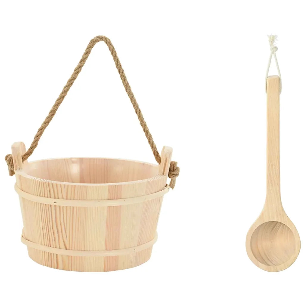Secchio per Sauna 2 pcs Marrone 42023675