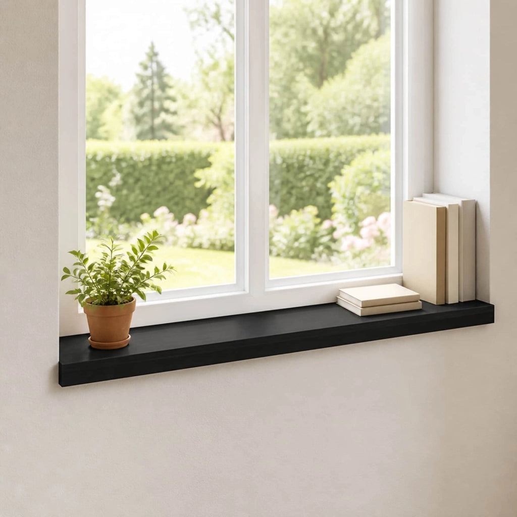 Soglie per finestre 2 pz Nero 100 x 15 x 2 cm 42048330
