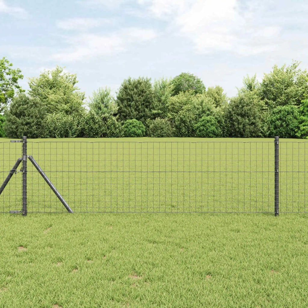 Palo della recinzione 12 pcs Grigio 100 cm 42012756