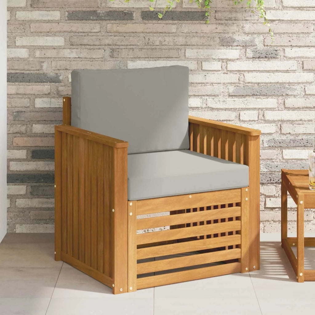 Set di divani da esterno Legno di Acacia Massello e Poliestere 3436351
