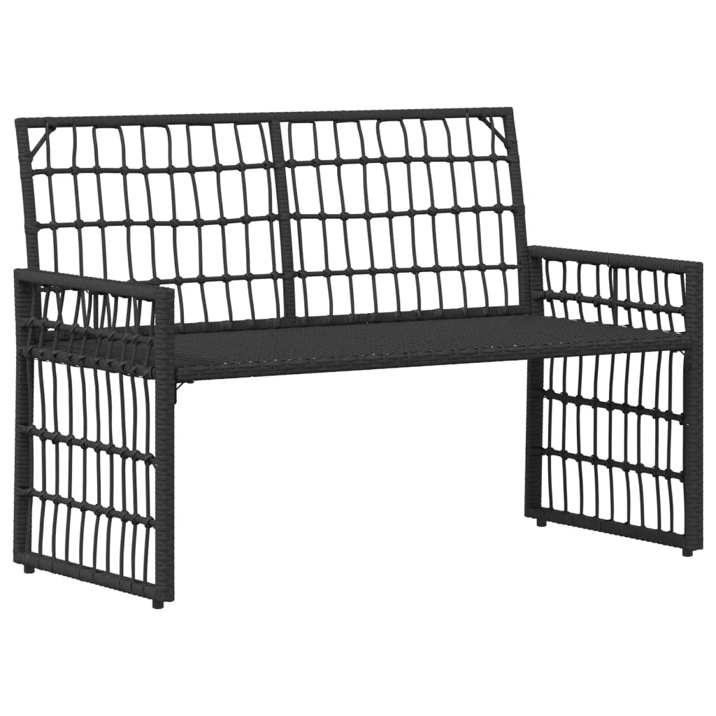 Set di Mobili da Esterno 4 pz | Set Salotto da Giardino Nero e Grigio scuro