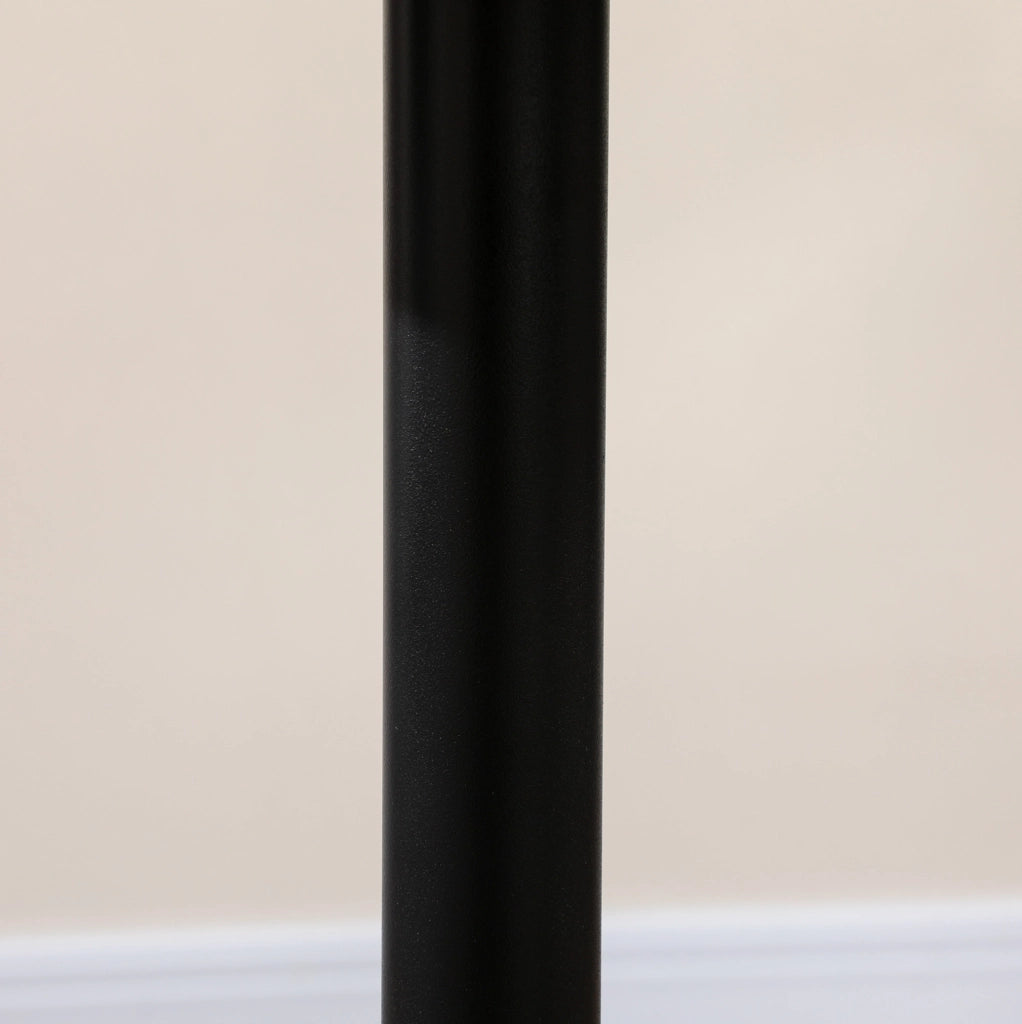 TAVOLO rotondo Ø70 x 75 cm nero in MDF e acciaio