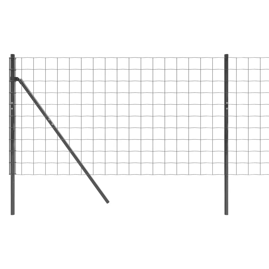 Recinzione Metallica Antracite 1x25 m in Acciaio Zincato 154233