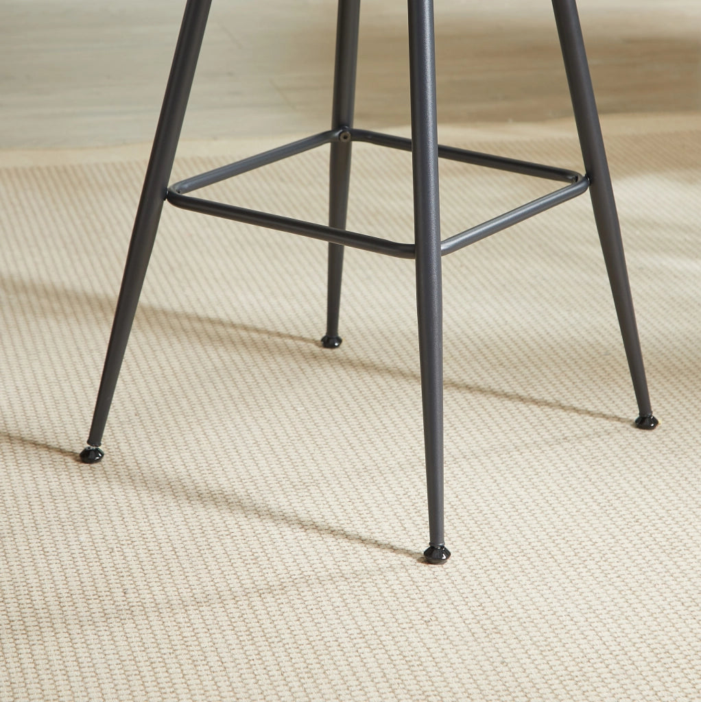 Set tavolo rotondo da bar 3 pezzi con 2 sgabelli, Ø 80 cm, effetto noce
