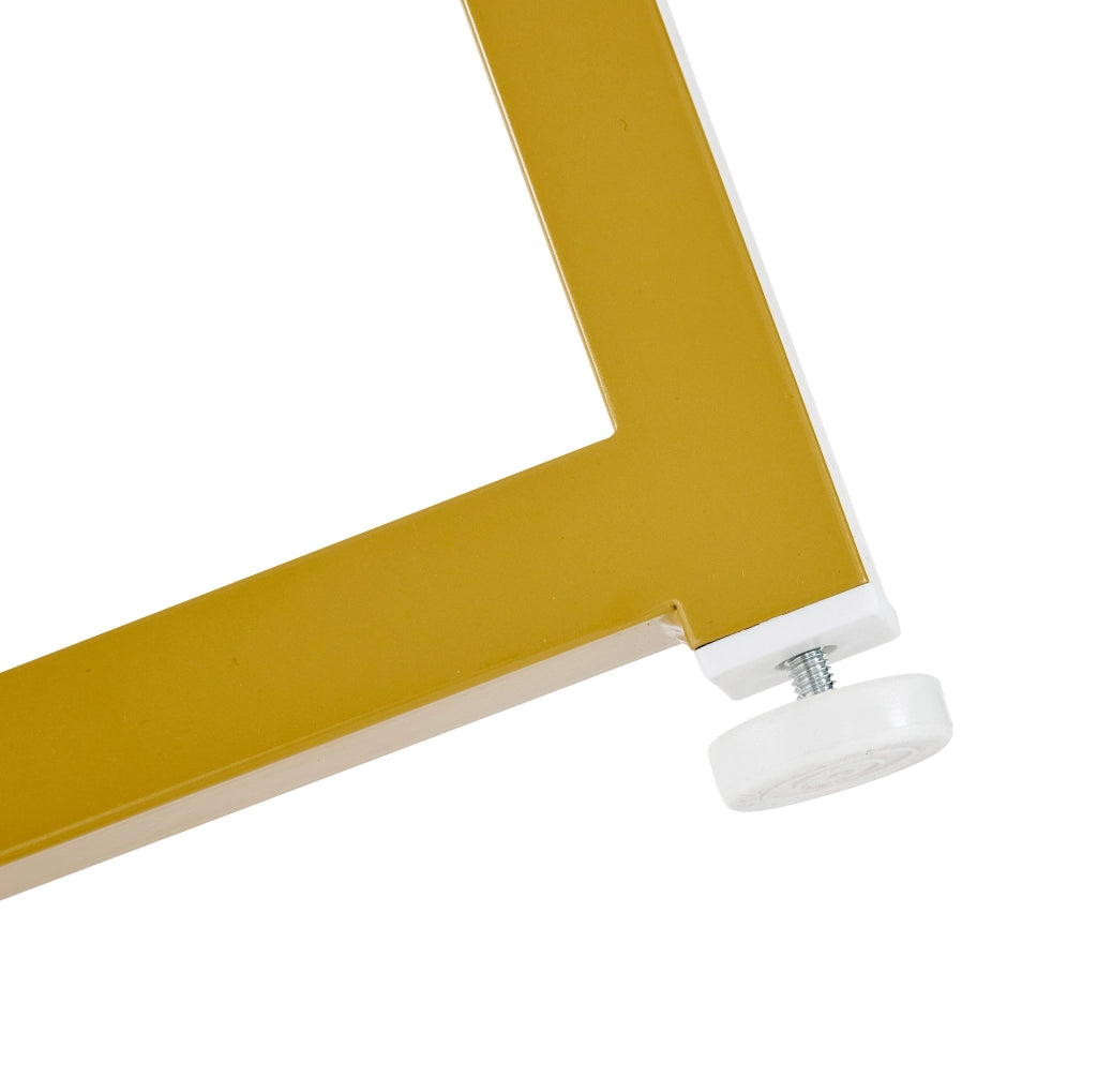 Set tavolo da pranzo rotondo 80 cm con 4 sedie bianco oro