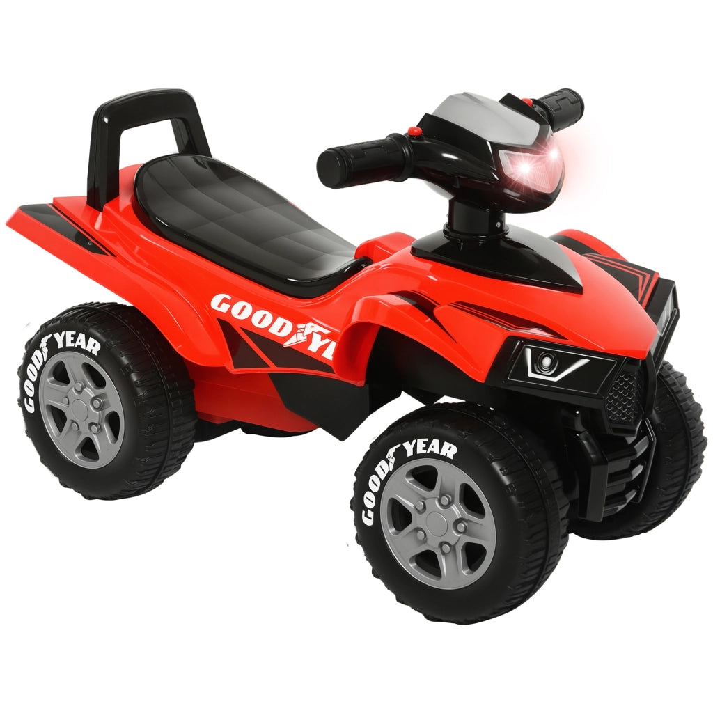Quad Giocattolo Bambini 18-36 Mesi ¨C Xylo ¨C Licenza GOODYEAR con Luci e Suoni Rosso
