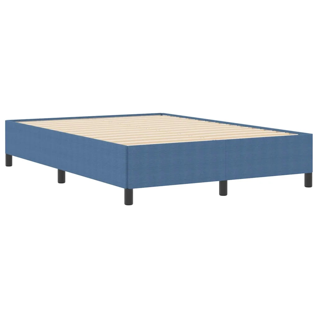 Letto a molle Blu 140 x 190 cm Tessuto in Cords 42006970