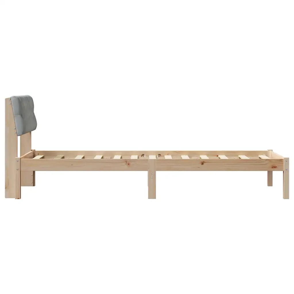 Struttura del Letto Marrone e grigio chiaro 80 x 200 cm 878639