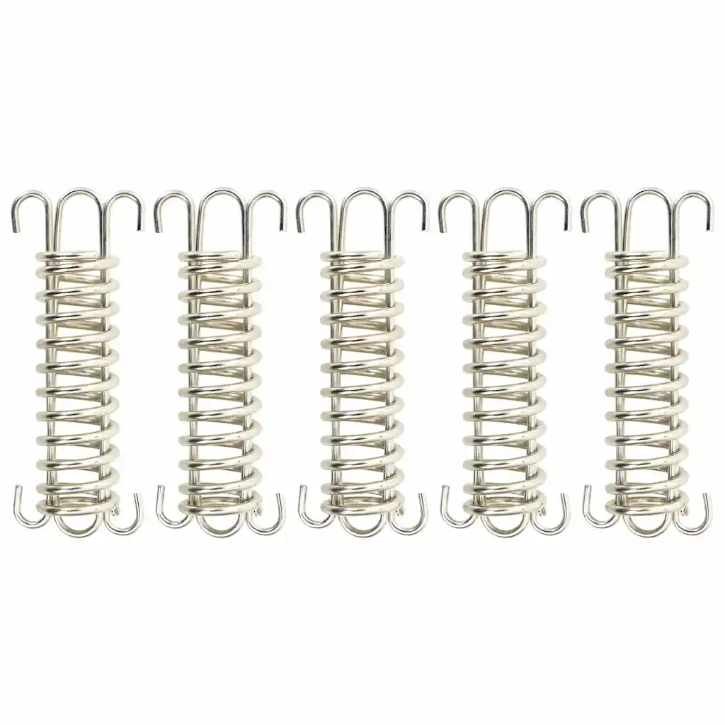 Fermi a Molla per Vela Parasole 5 pz in Acciaio Inox 310251