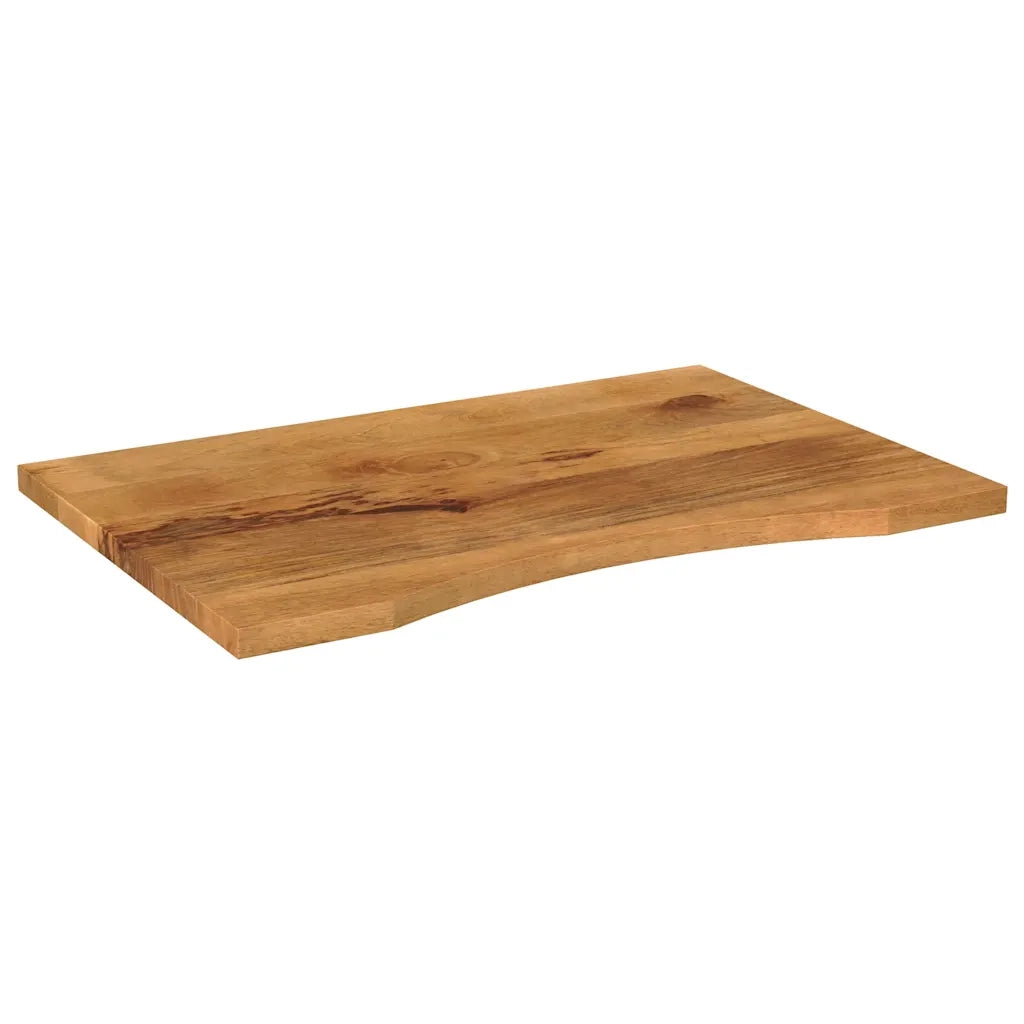 Dessus de bureau avec courbe 100x50x2,5 cm manguier massif brut