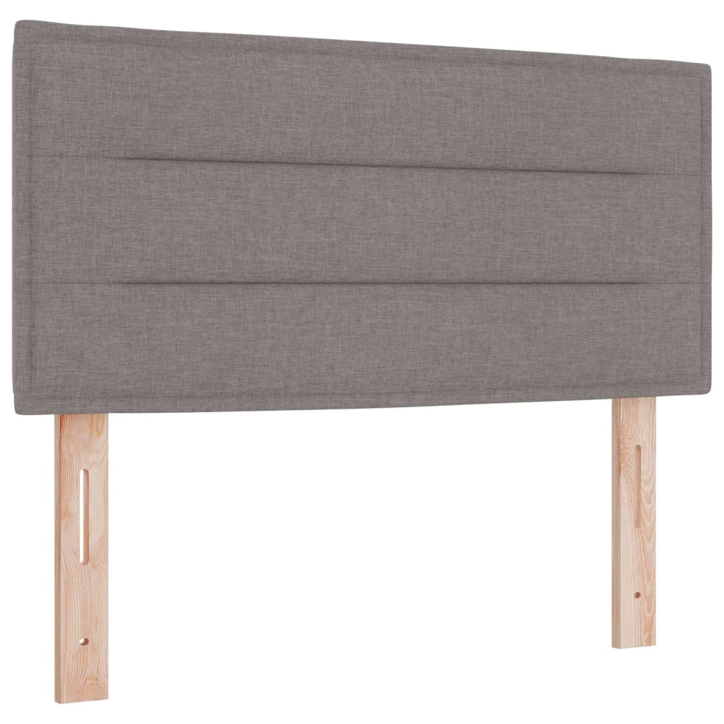 Letto box spring con materasso Tortora 120 x 190 cm Tessuto 3452370