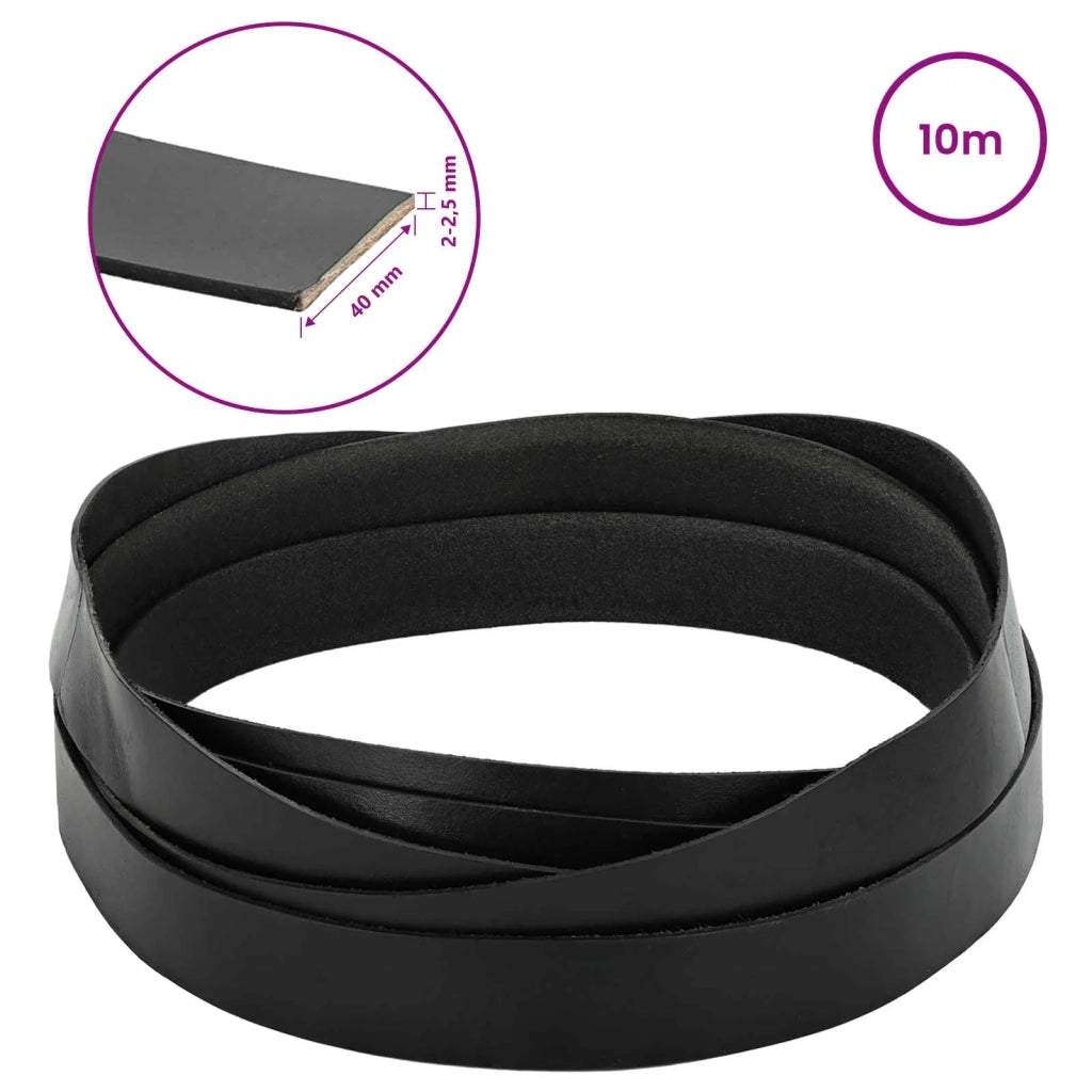Cinturino in pelle Nero 1000 x 4 cm Pelle 42034162