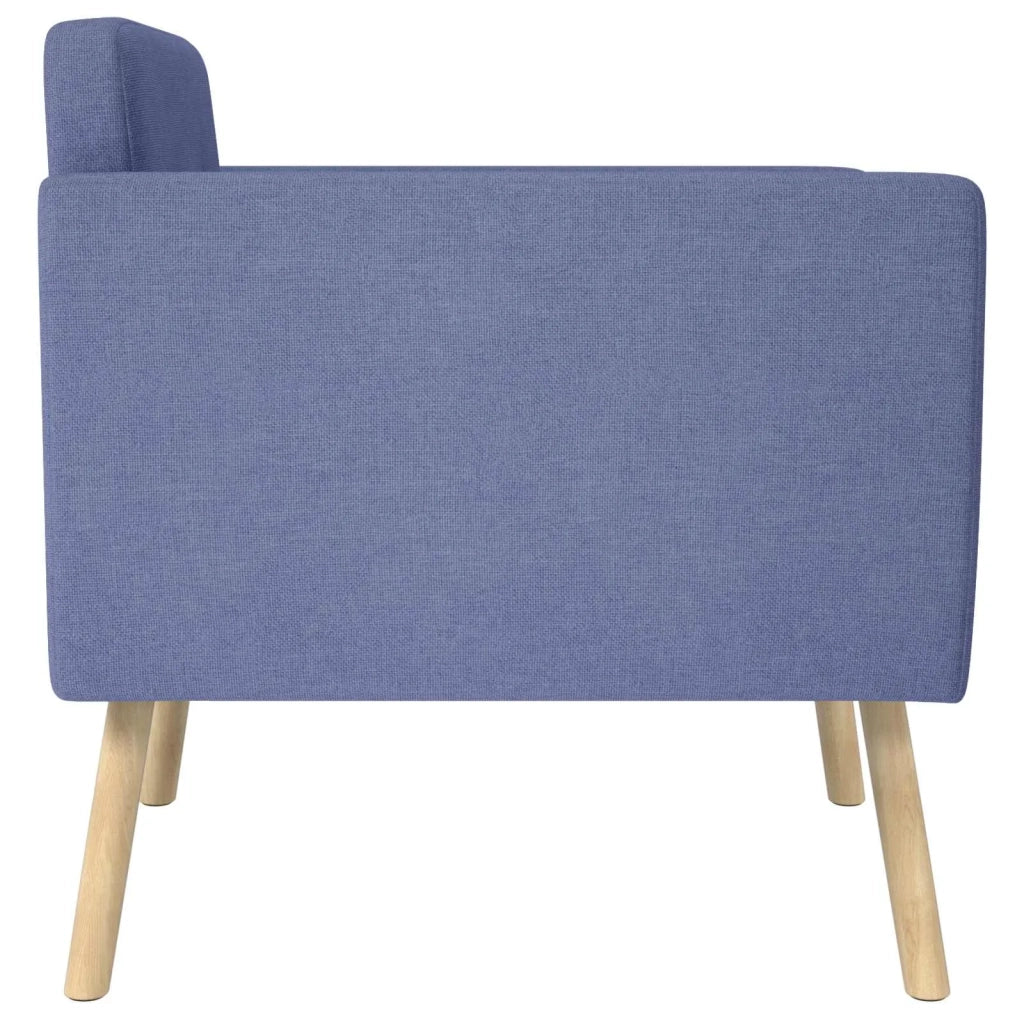 Sedia d'accento Blu jeans Tessuto 42044794
