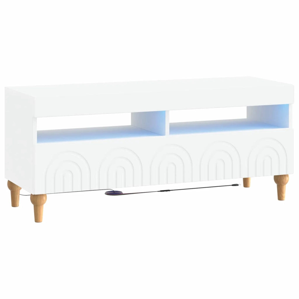 Mobile TV LED ALKMAAR 100 x 35 x 43 cm Bianco 896325