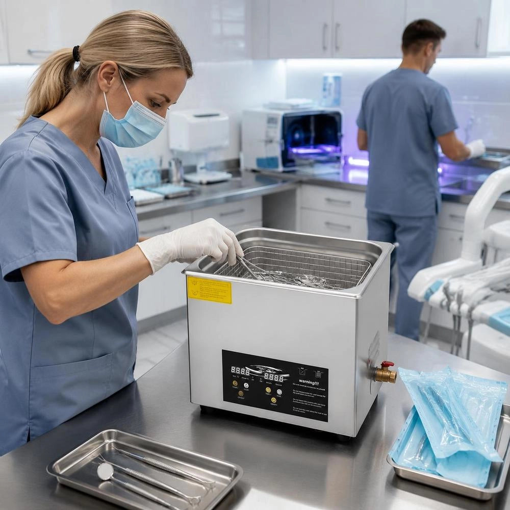 10L Enhanced Ultrasonic Cleaner (400W Heater, 240W Ultrasound) Professional Digital Laboratory Ultrasonic Cleaner With Heating Timer For Cleaning Parts And Instruments