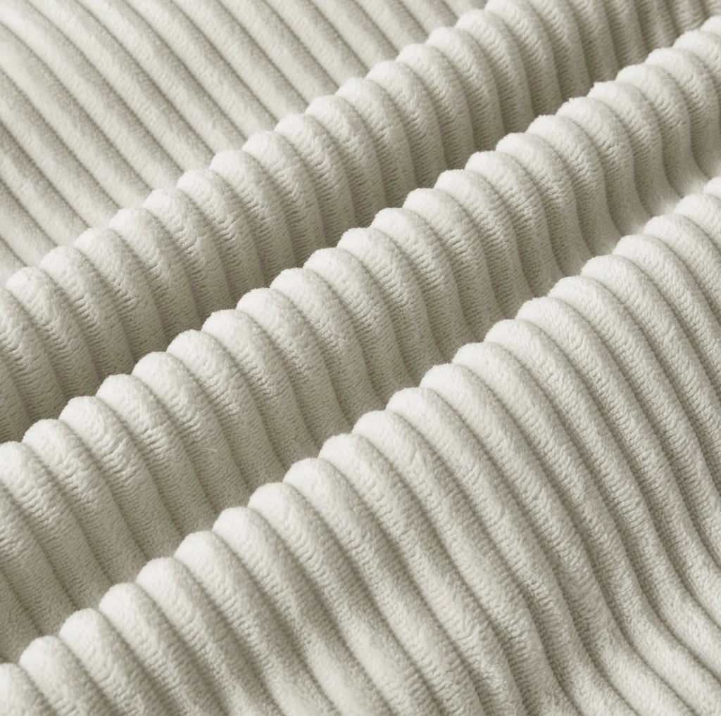 Sofa convertibile modulare in velluto beige