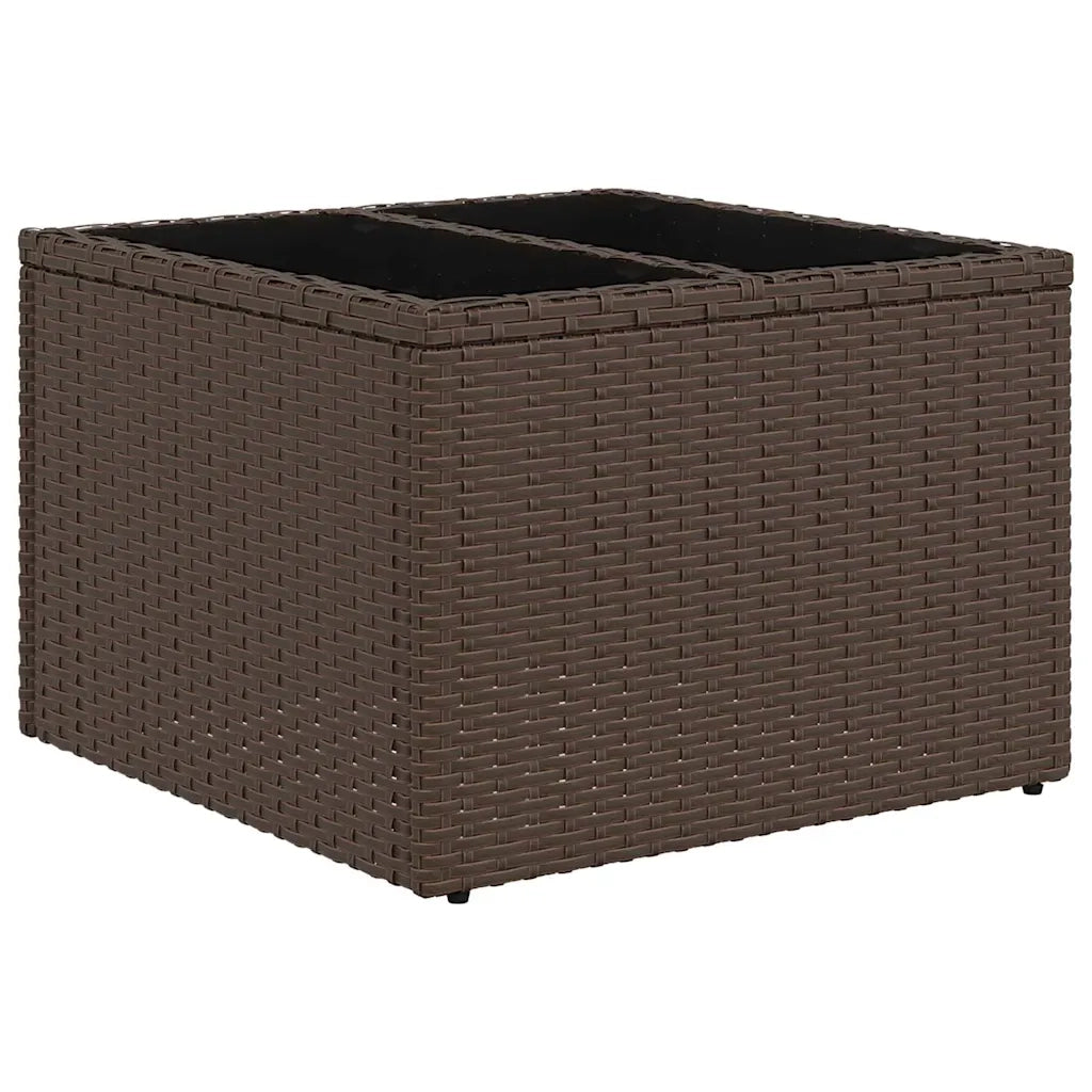 Set di divani 5 pcs Marrone e Rosso polyrattan 3346254