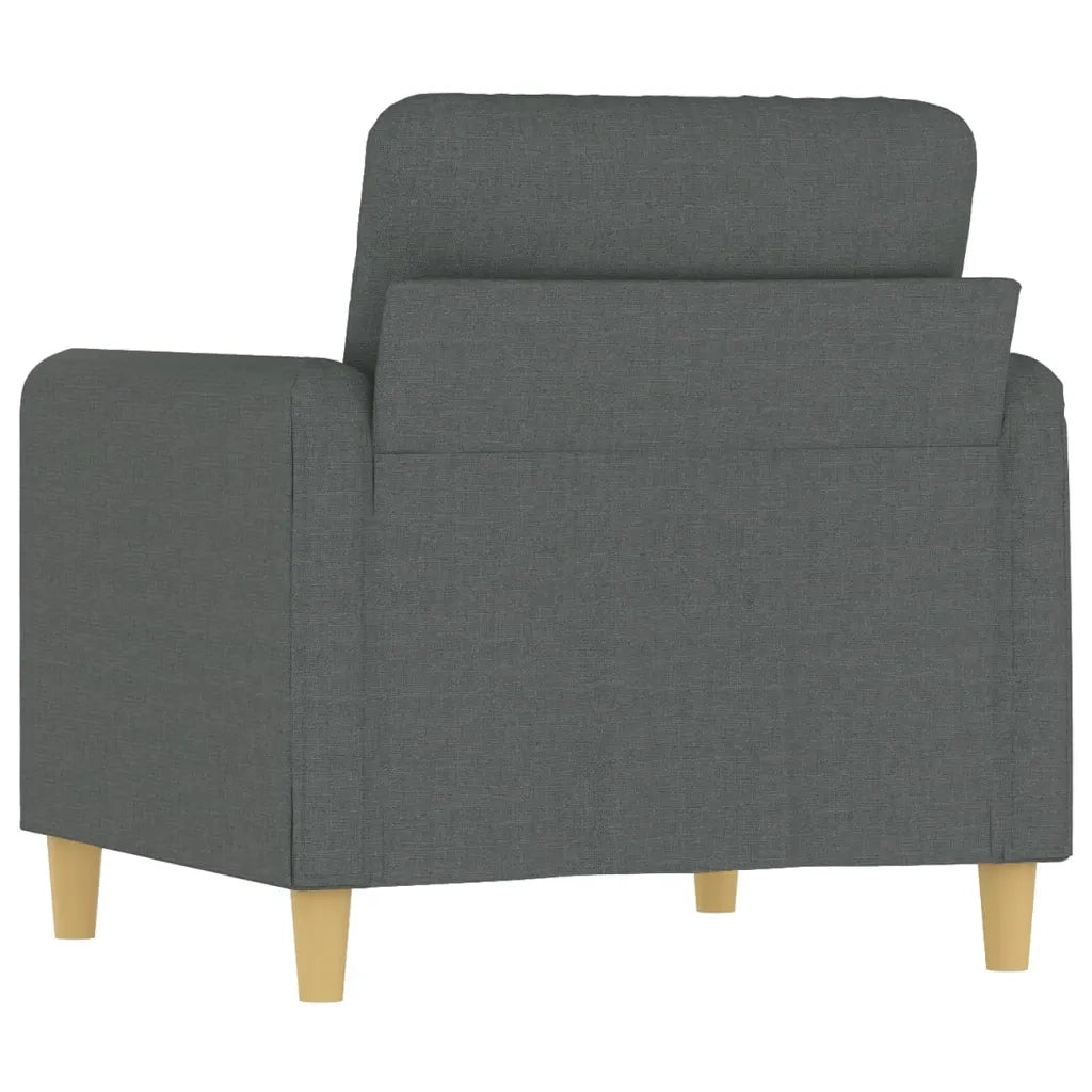 Poltrona Grigio Scuro 60 cm in Tessuto 359463