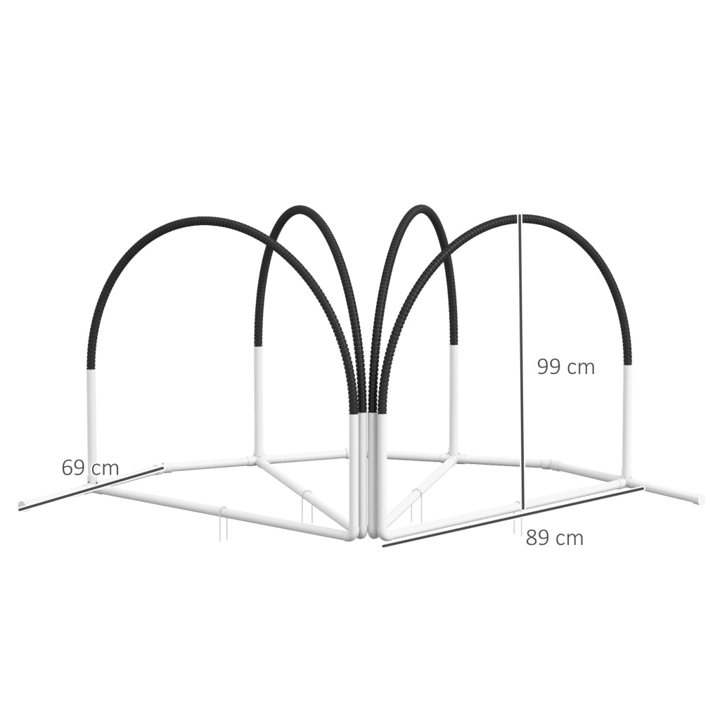 Set Agility per Cani ¨C Xylo ¨C 4 Pezzi, 89x69x99 cm, Bianco e Nero