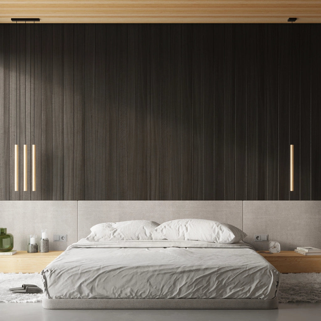 Lampada da soffitto in legno a 3 luci PASTELO Peach Puff, design moderno e minimalista