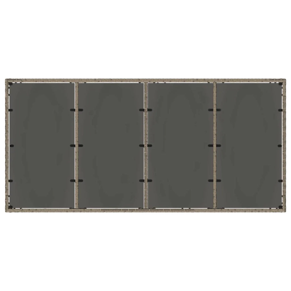 Set da pranzo per esterni 7 pz polyrattan 3422332