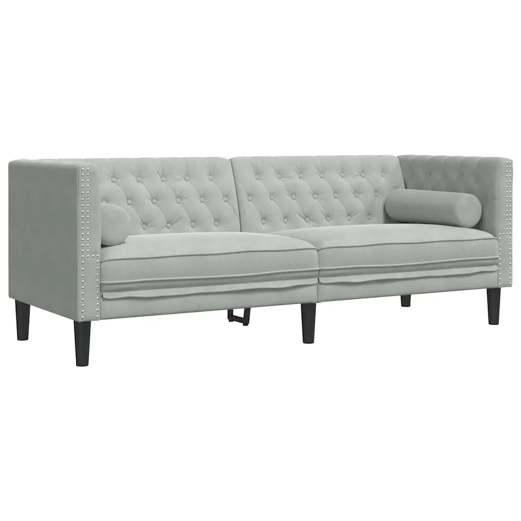 Divano per Soggiorno 3 pcs Grigio chiaro 194 x 74,5 x 70,5 cm 3385867